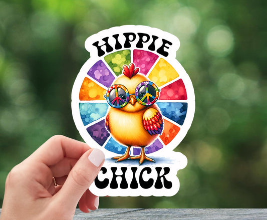 Hippie Chick Sticker