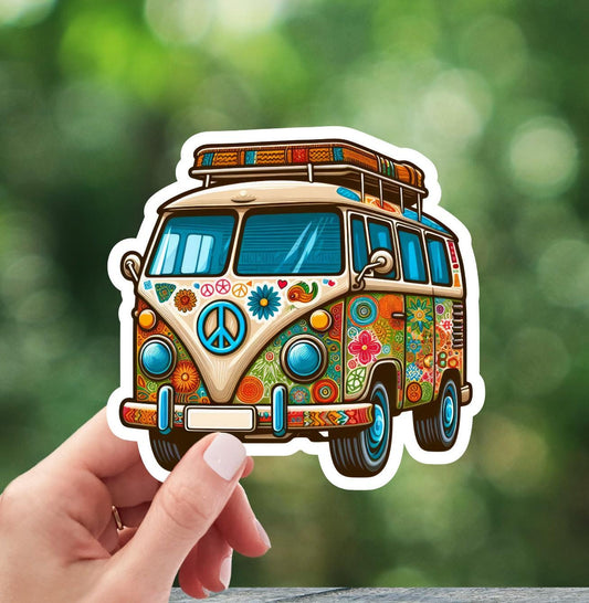 Hippie Van Sticker