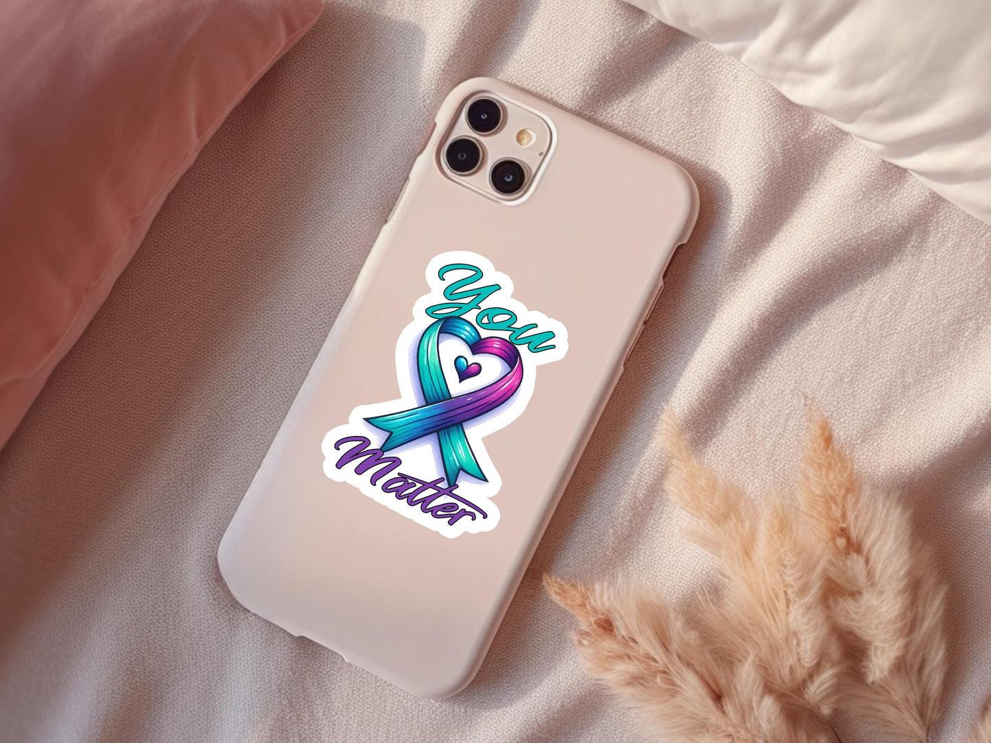 You Matter Suicide Awareness Ribbon Sticker