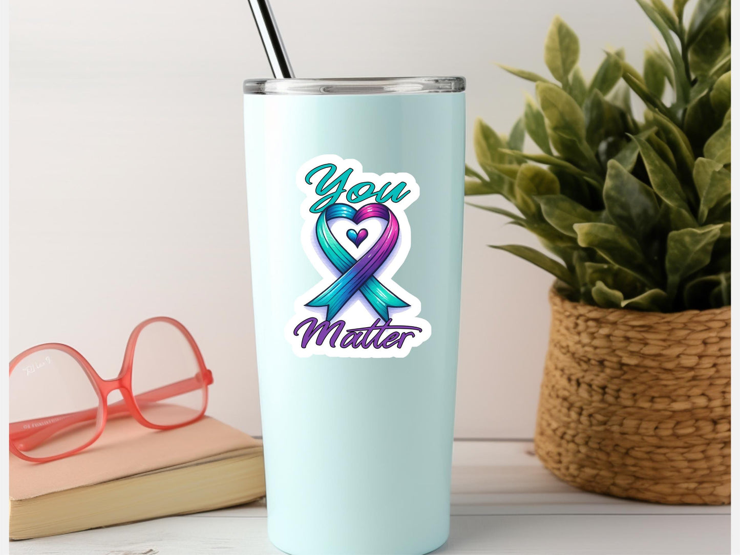 You Matter Suicide Awareness Ribbon Sticker