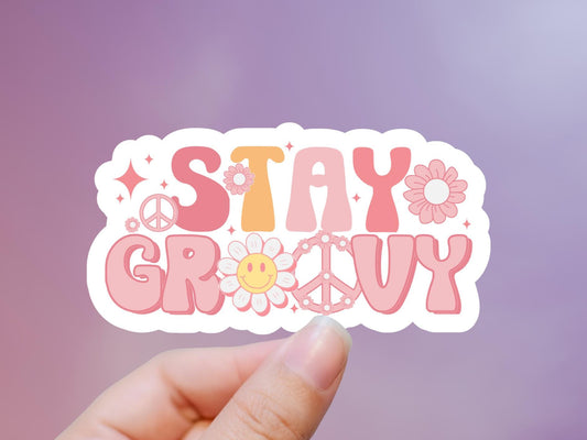 Stay Groovy Hippie Sticker