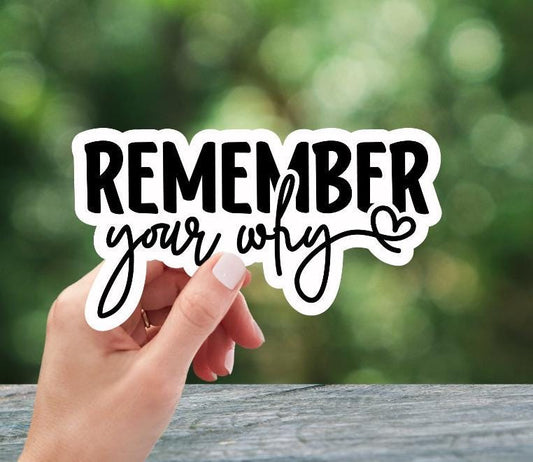 Remember Your Why Sticker