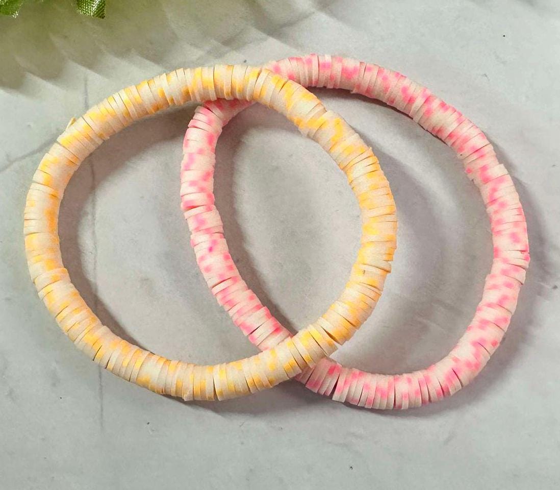 Single Strand Glow In The Dark Heishi Bracelet