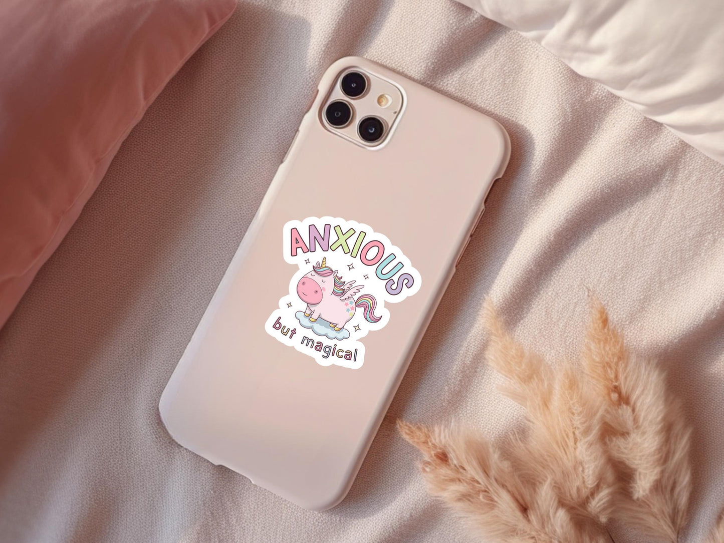 Anxious But Magical Unicorn Sticker