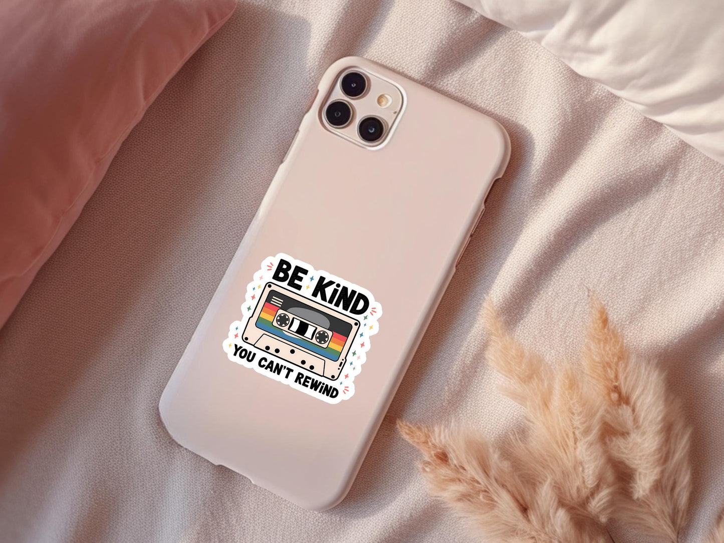 Be Kind You Can't Rewind Cassette Sticker