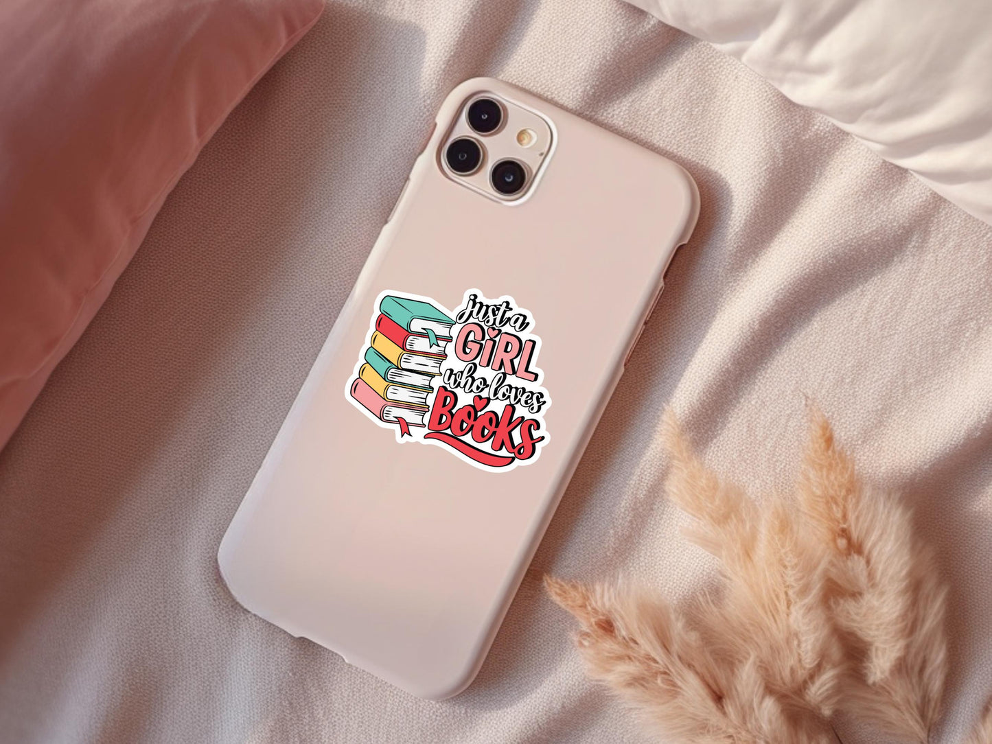 Just A Girl Who Loves Books Sticker