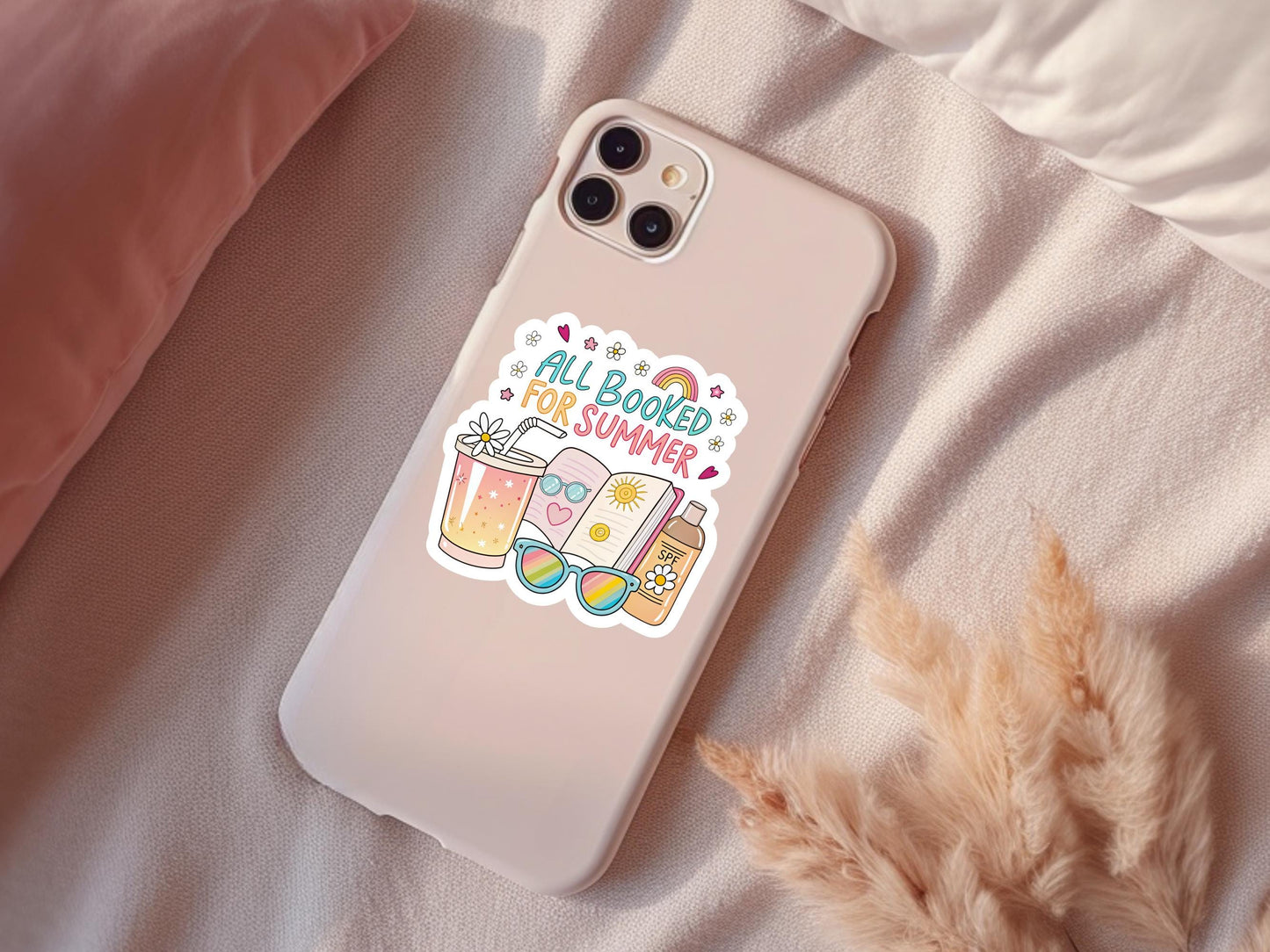 All Booked For Summer Sticker