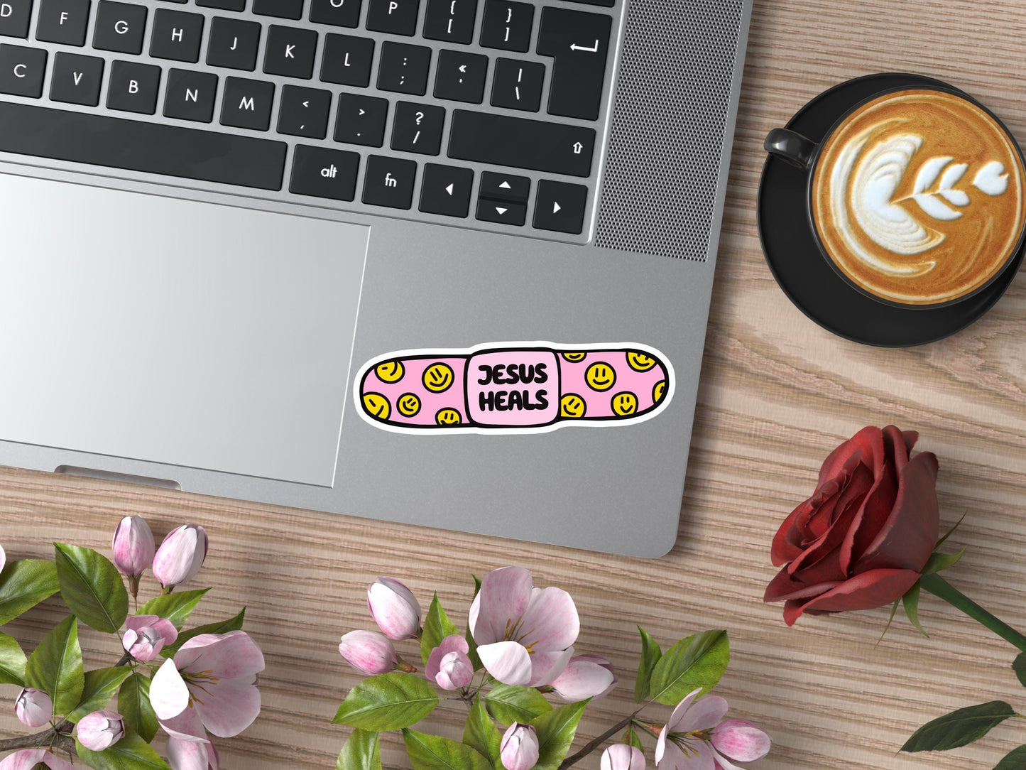 Jesus Heals Band-Aid Sticker