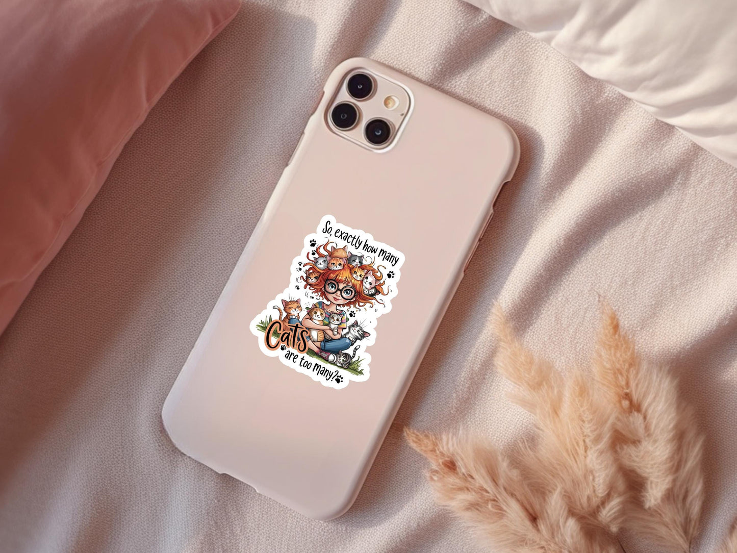 So Exactly How Many Cats Are Too Many Sticker