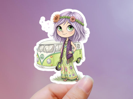 Boho Flower Child Sticke