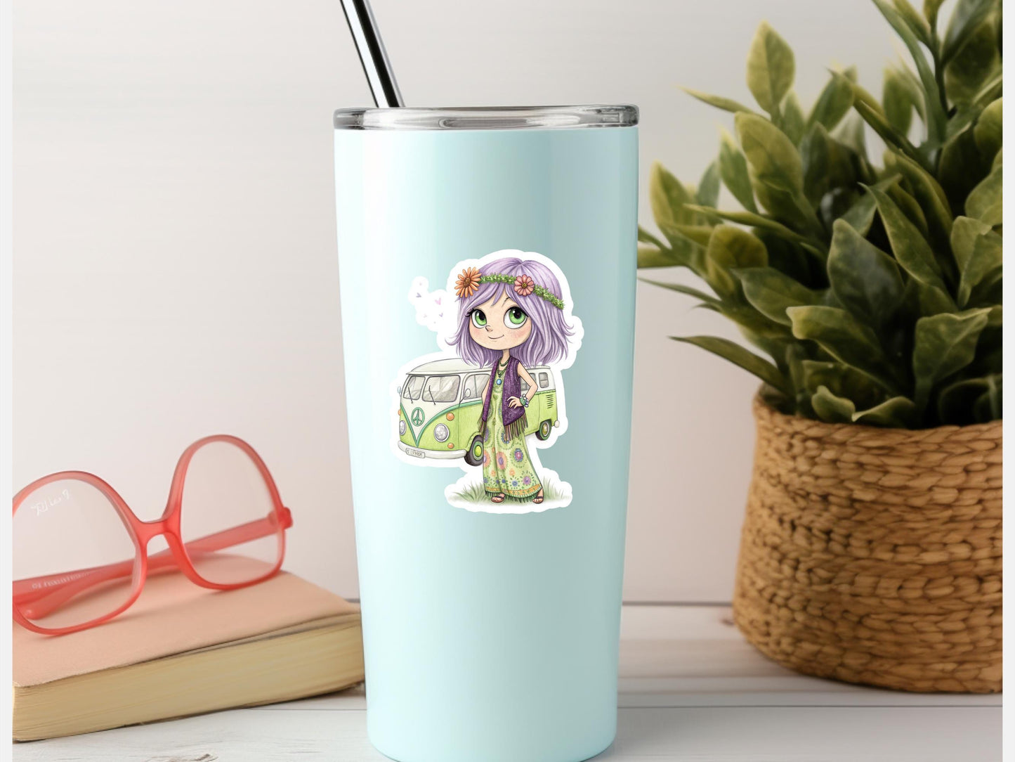 Boho Flower Child Sticke