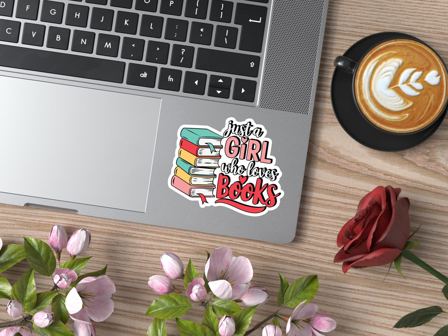 Just A Girl Who Loves Books Sticker