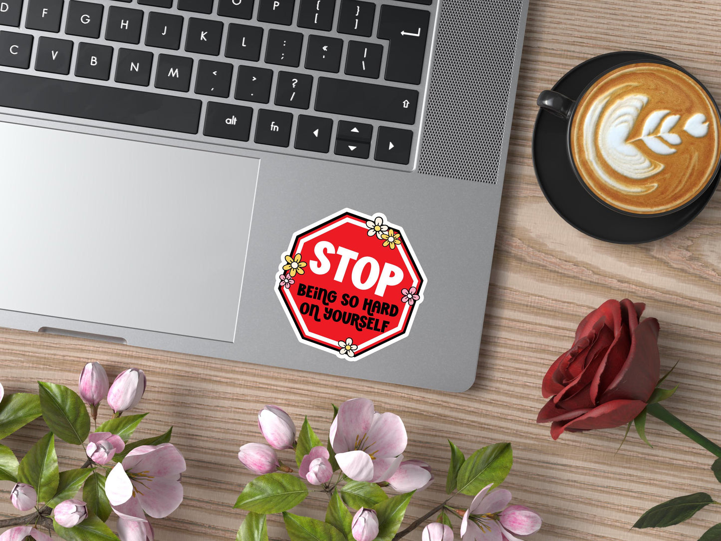 Stop Being So Hard On Yourself Sticker