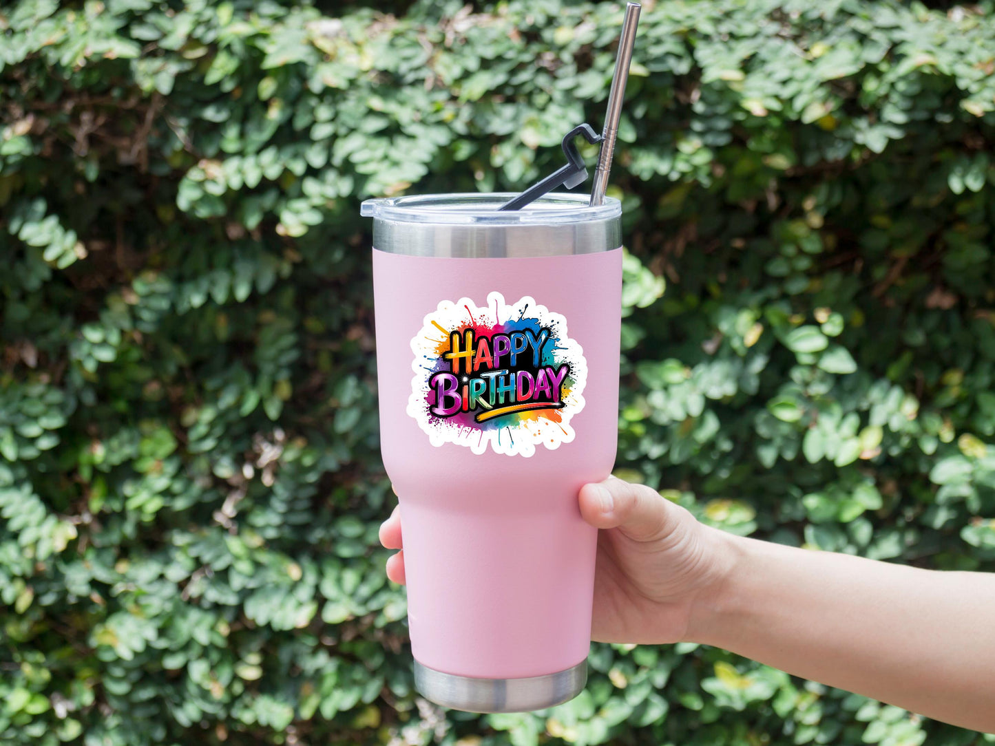 Bright Happy Birthday Sticker