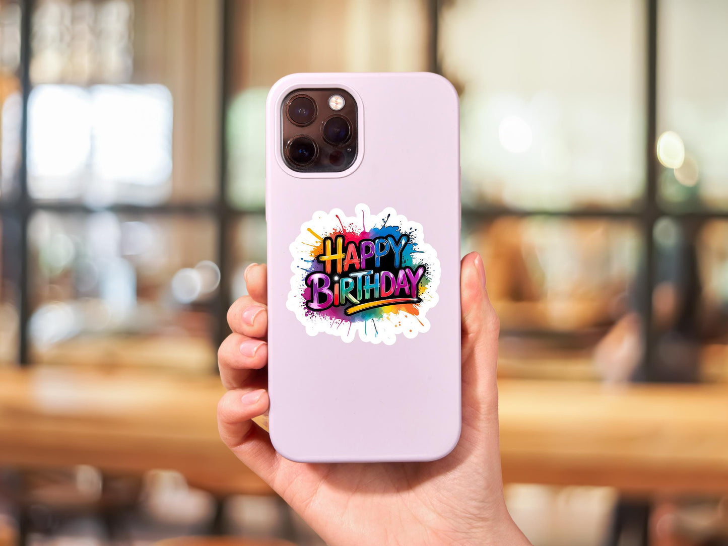 Bright Happy Birthday Sticker