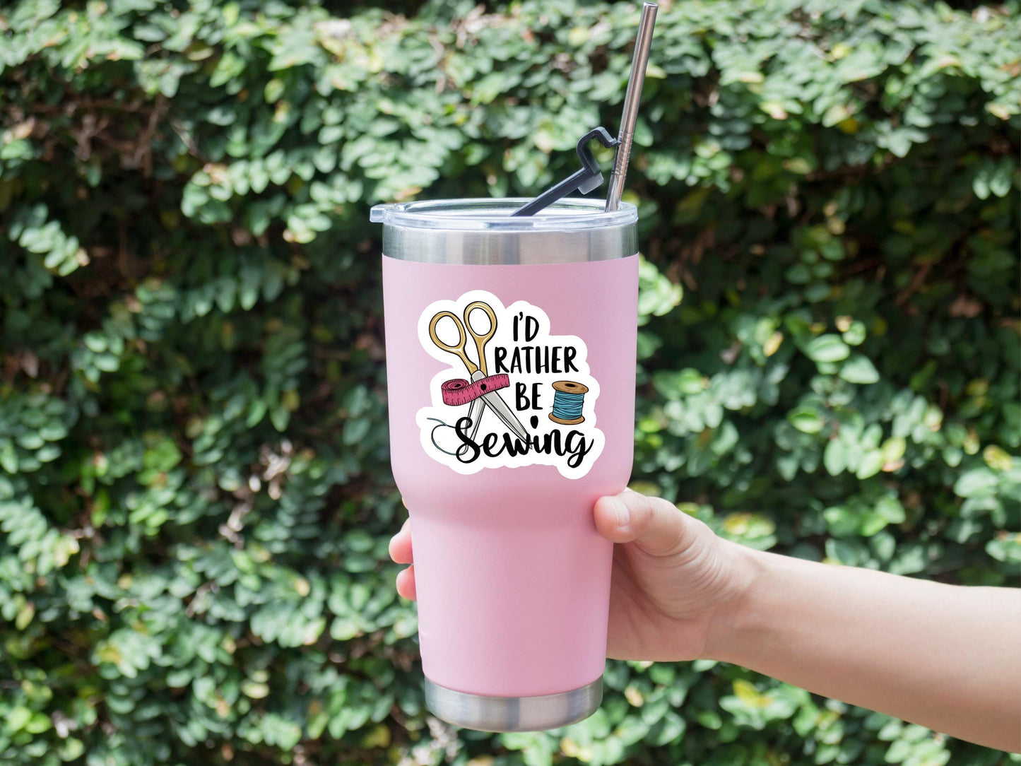 I'd Rather Be Sewing Sticker