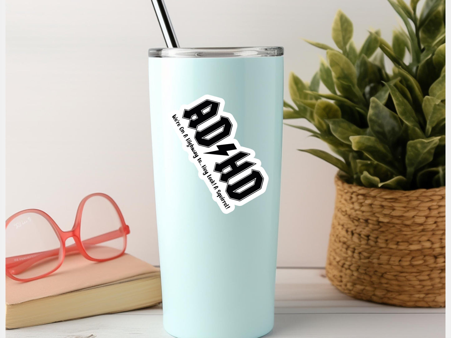 ADHD Highway Vinyl Sticker: Water Bottle, Laptop, Journal