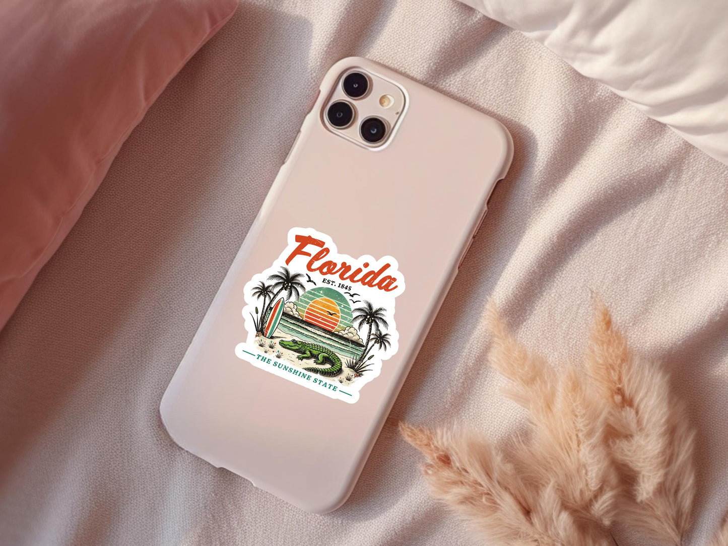 Florida The Sunshine State Alligator Sticker