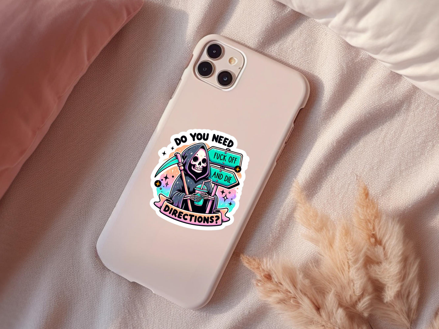 Do You Need Directions Skeleton Sticker
