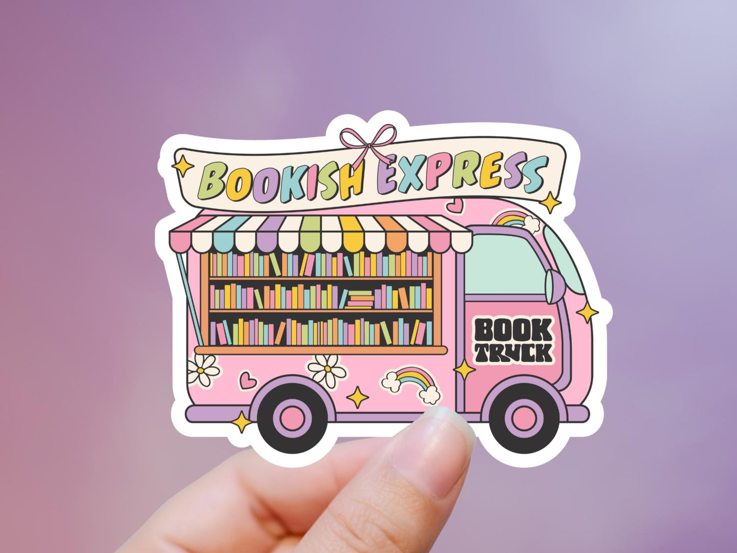 Bookish Express Reader Truck Sticker