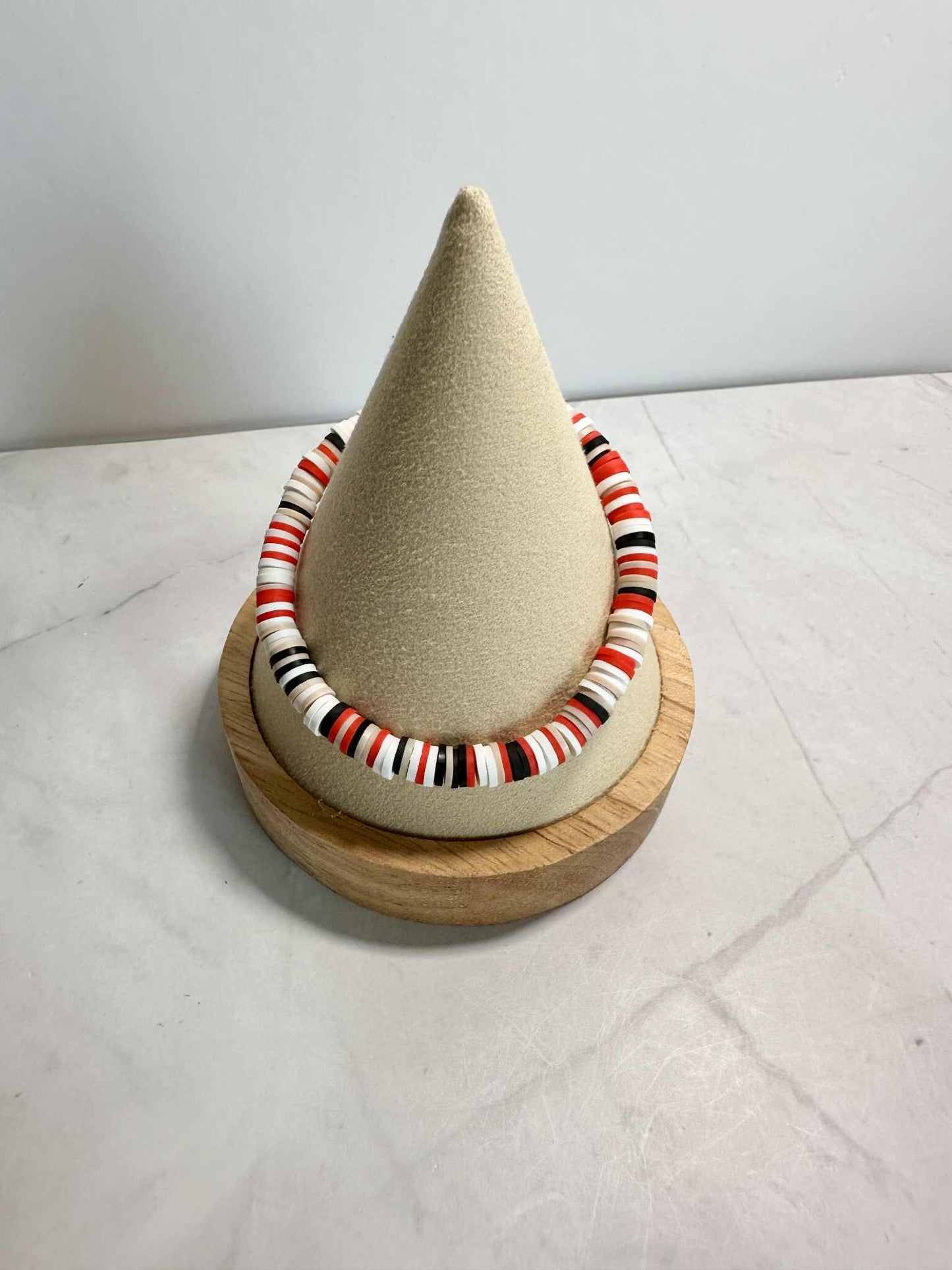 Single Strand Tribal Heishi Clay Beaded Bracelet