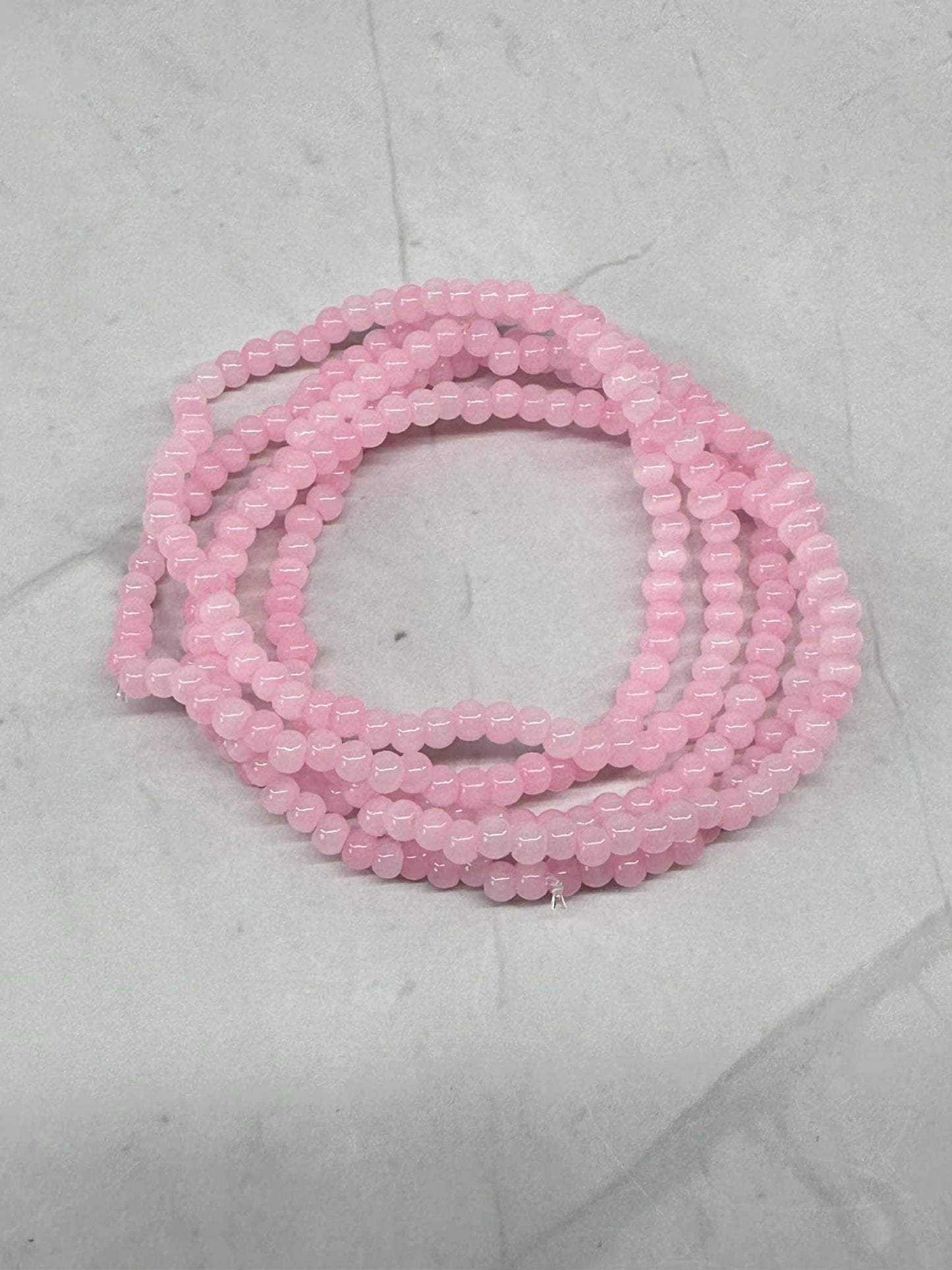 Single Strand Pastel Cat Eye Seed Bead Stretch Bracelet
