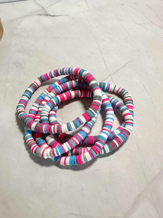 Single Strand Mystic Tide Clay Heishi Bead Bracelet