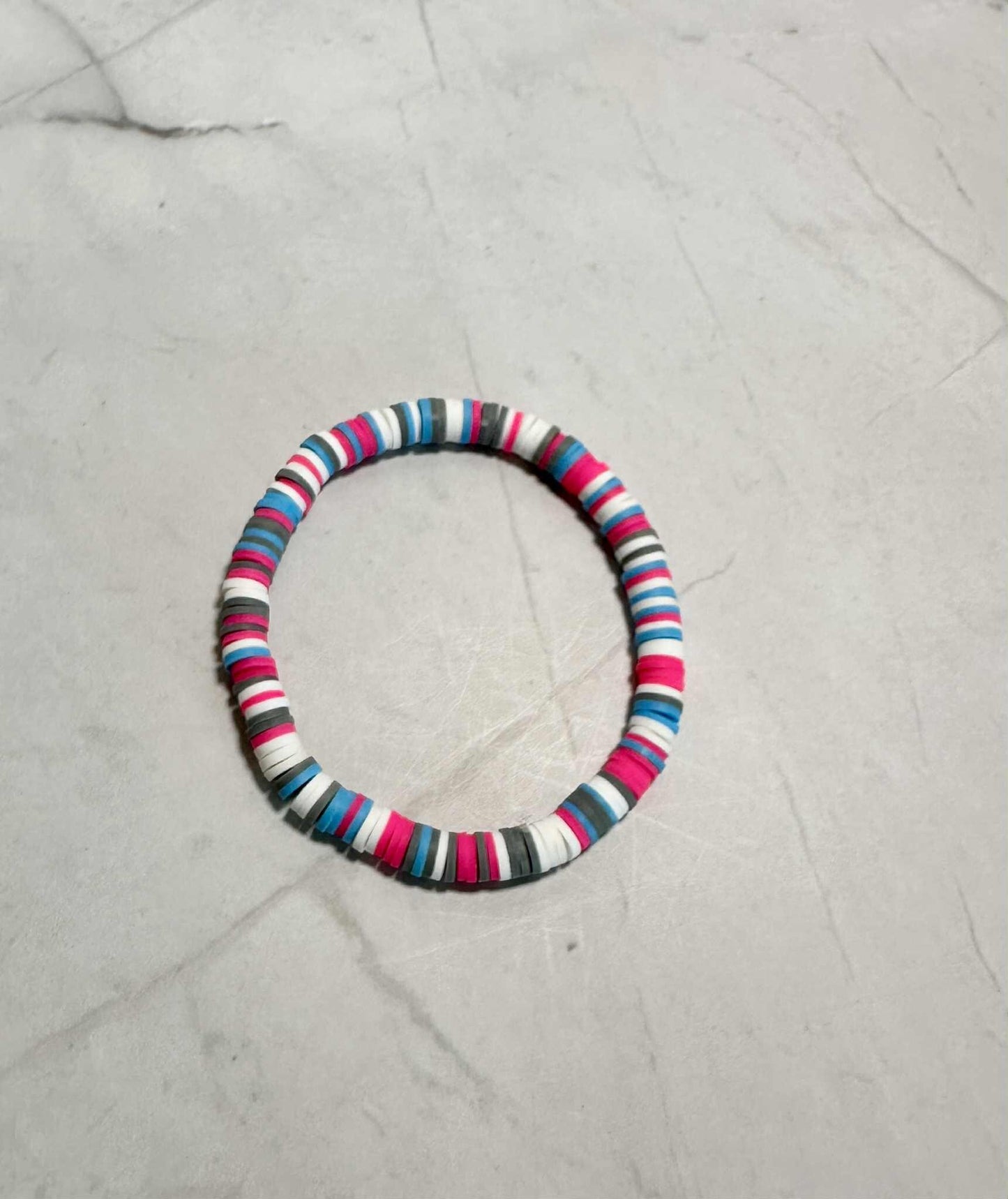 Single Strand Mystic Tide Clay Heishi Bead Bracelet