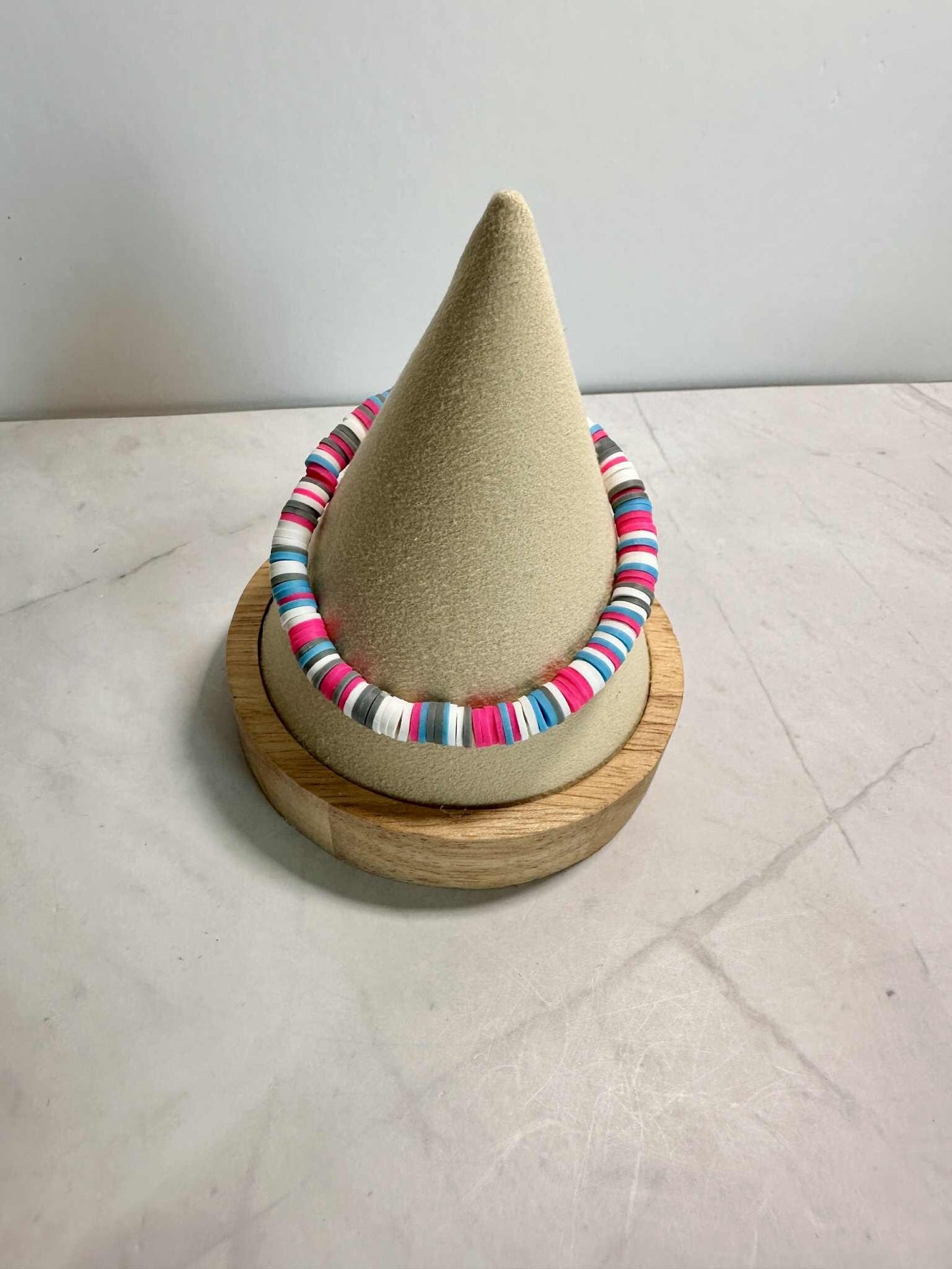 Single Strand Mystic Tide Clay Heishi Bead Bracelet