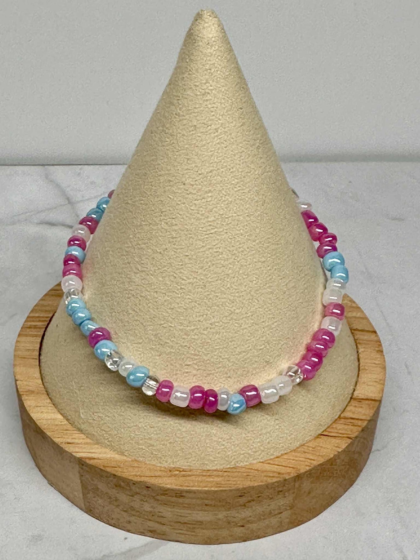 Single Strand Mermaid Tails Seed Bead Bracelet