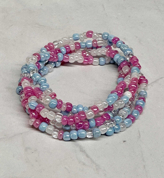 Single Strand Mermaid Tails Seed Bead Bracelet