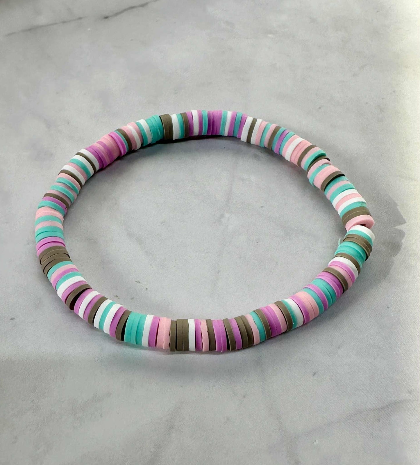Single Strand Mystic Drift Clay Stretch Bracelet