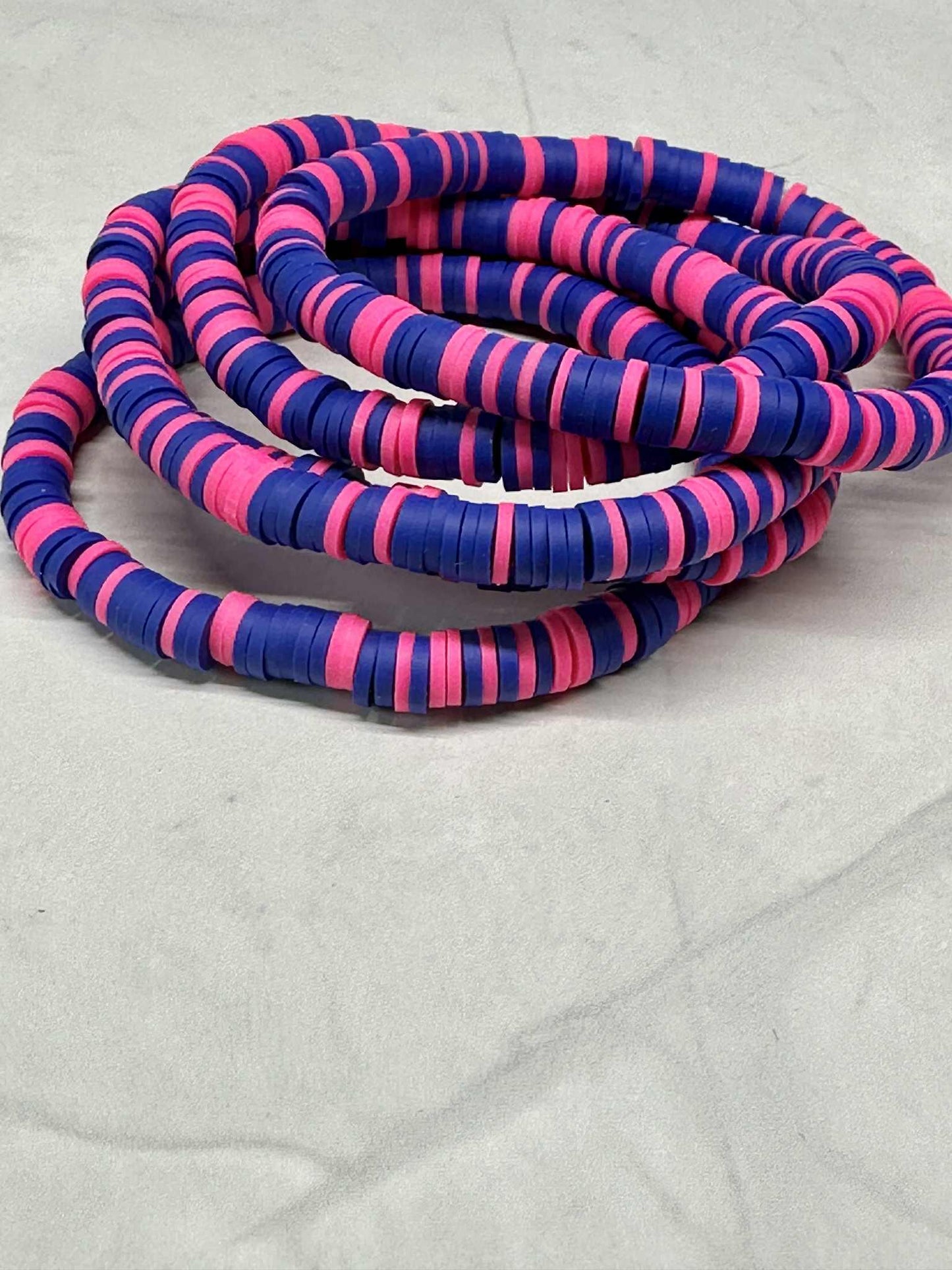 Single Strand Royal Bliss Clay Stretch Bracelet