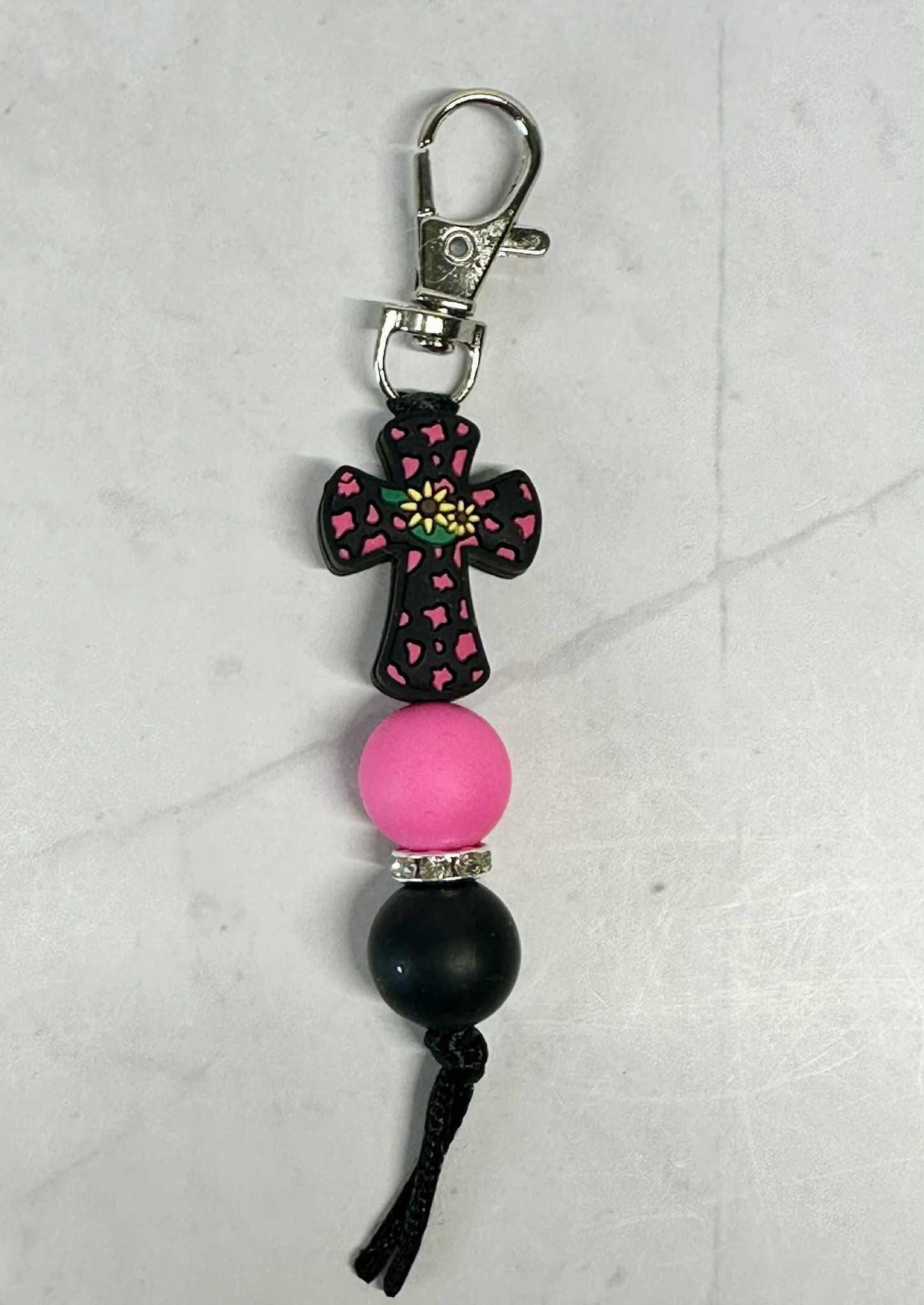 Mental Breakdown Keychain, Silicone Bead Keychain, Zipper Pull