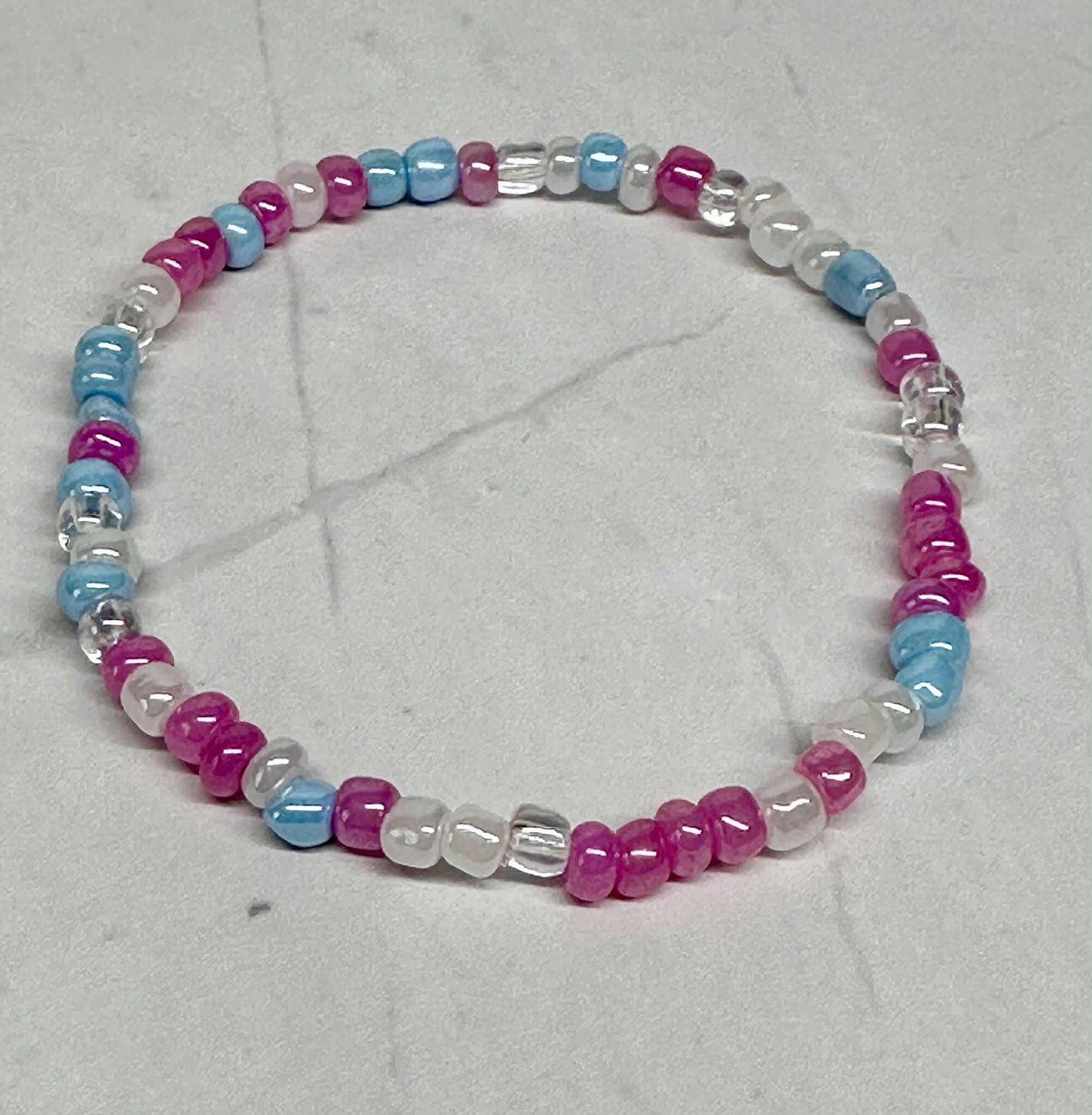 Single Strand Mermaid Tails Seed Bead Bracelet