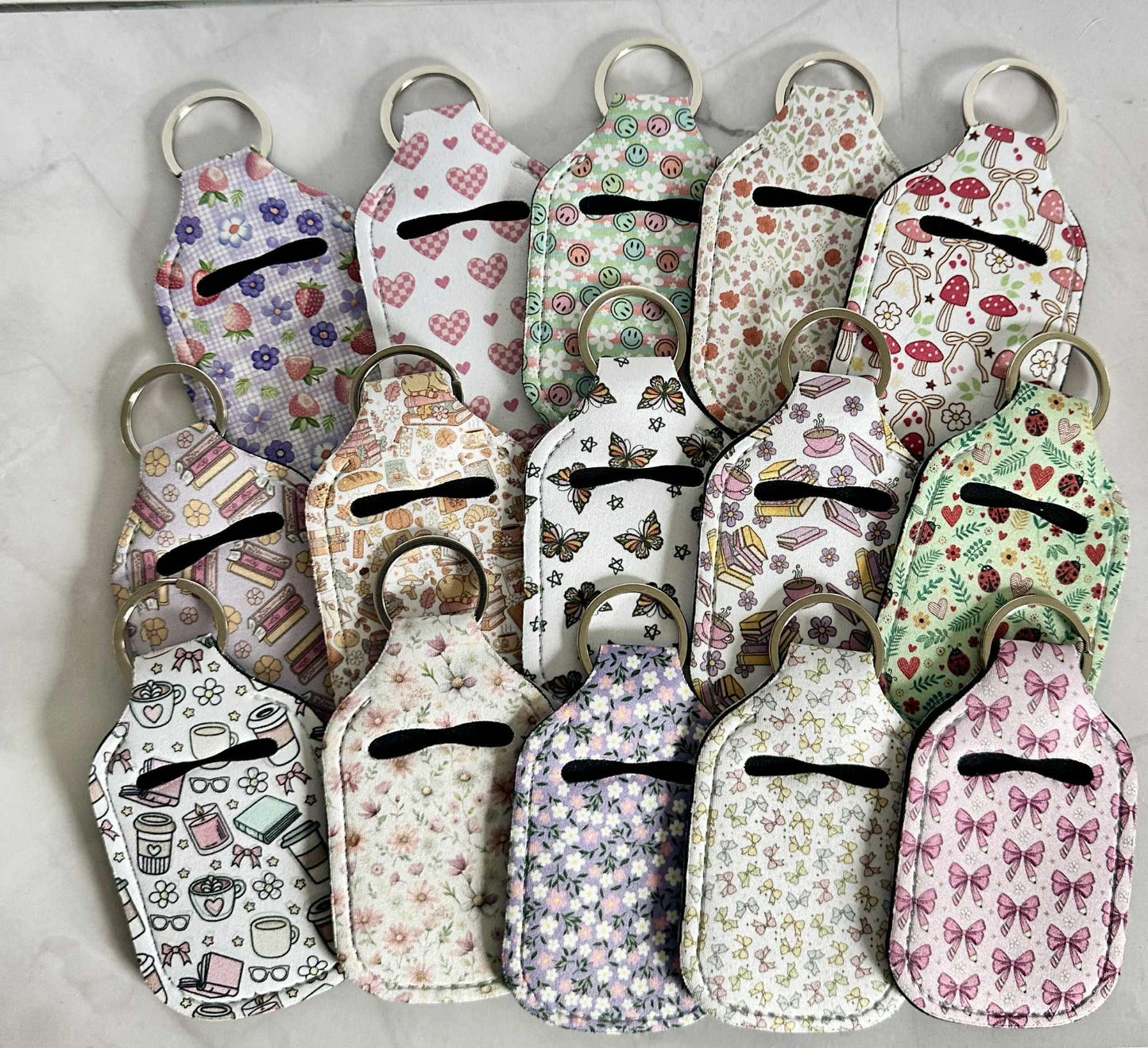 Hand Sanitizer Holder Keychain, AirPod Holder Keychain, Purse Accessory, Teacher Doorbell Holder