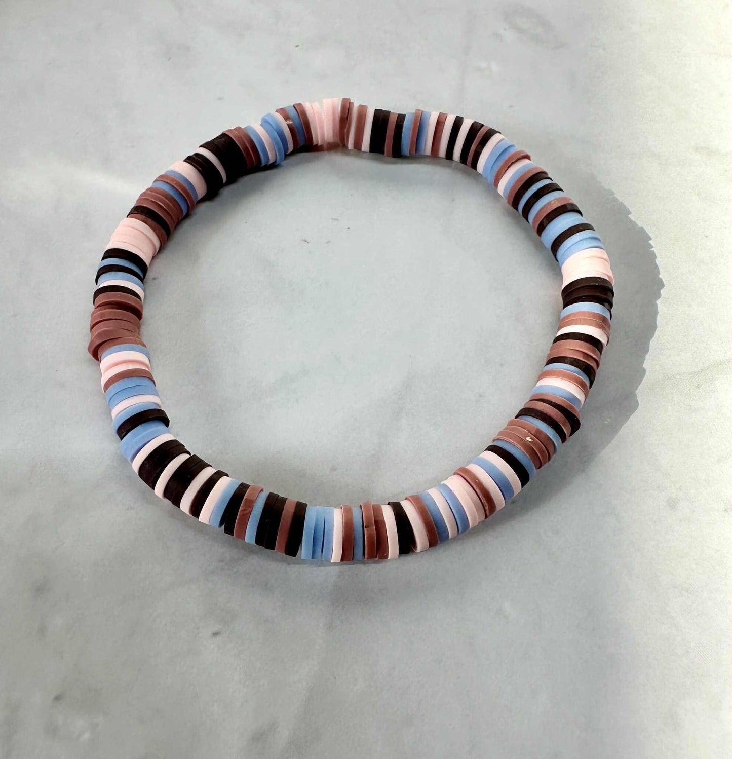 Single Strand Canyon Breeze Clay Stretch Bracelet