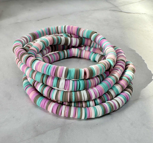 Single Strand Mystic Drift Clay Stretch Bracelet