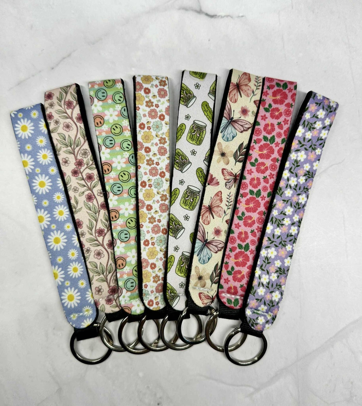 Colorful Wristlet Keychain, Key Fob Keychain