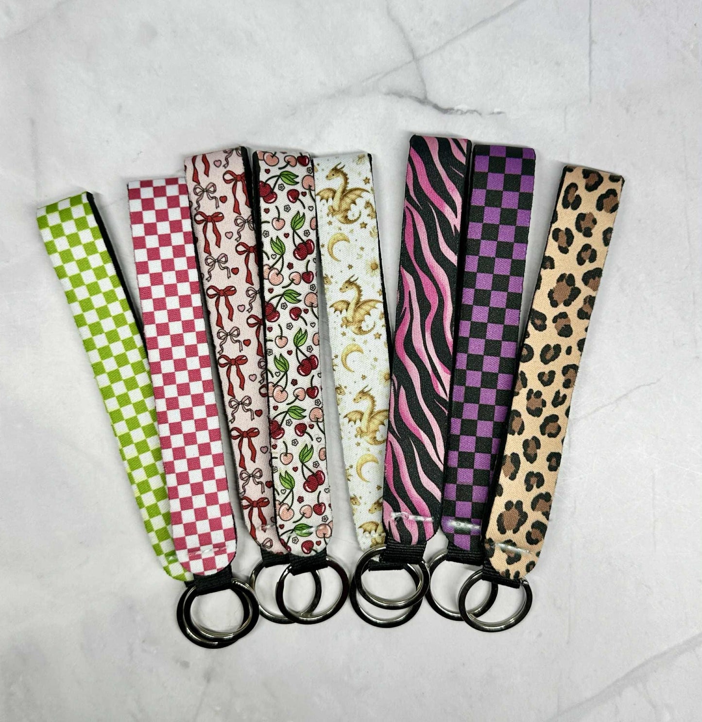 Colorful Wristlet Keychain, Key Fob Keychain