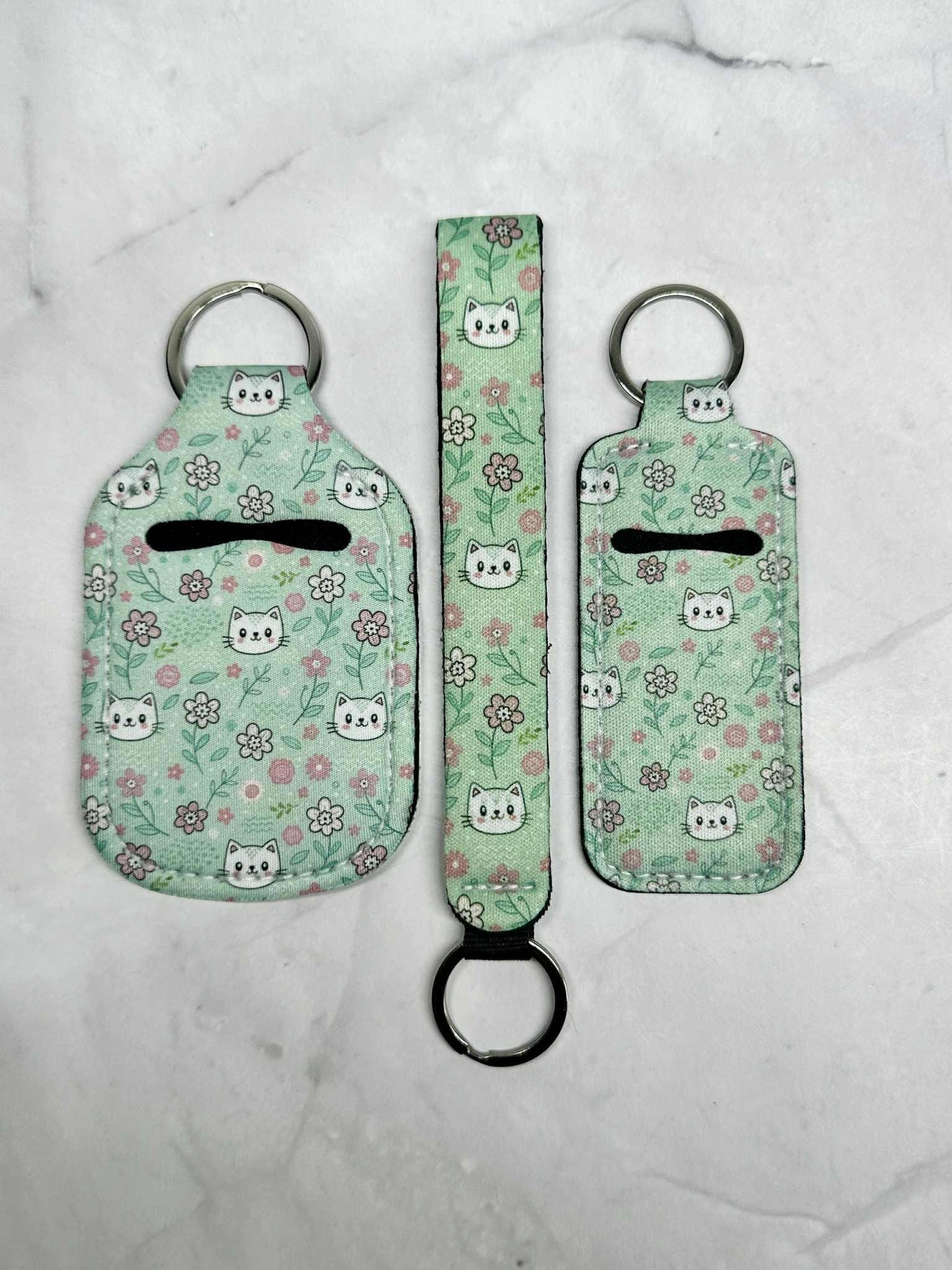 Hand Sanitizer Holder Combo, Lip Balm Keyring, Teacher Doorbell Holder, Sanitizer Keychain, Chapstick Holder
