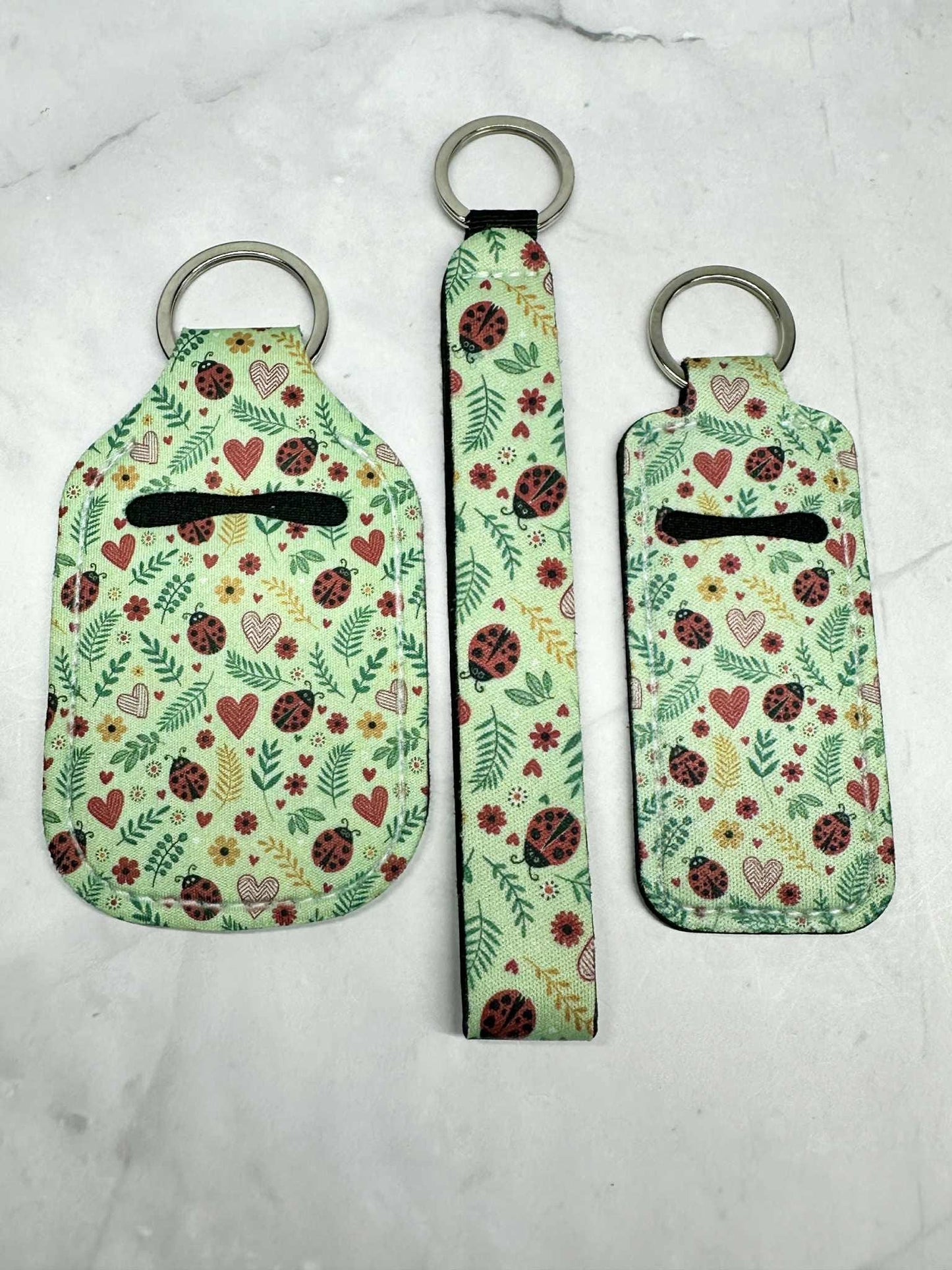 Hand Sanitizer Holder Combo, Lip Balm Keyring, Teacher Doorbell Holder, Sanitizer Keychain, Chapstick Holder