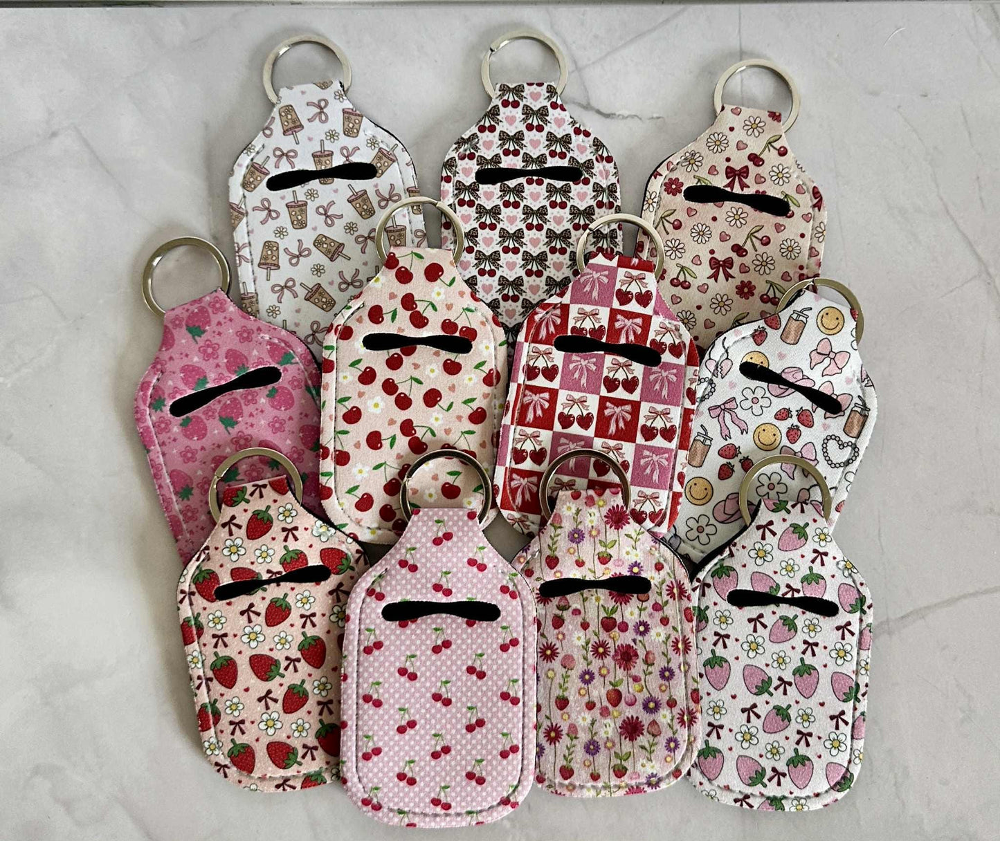 Hand Sanitizer Holder Keychain, AirPod Holder Keychain, Purse Accessory, Teacher Doorbell Holder