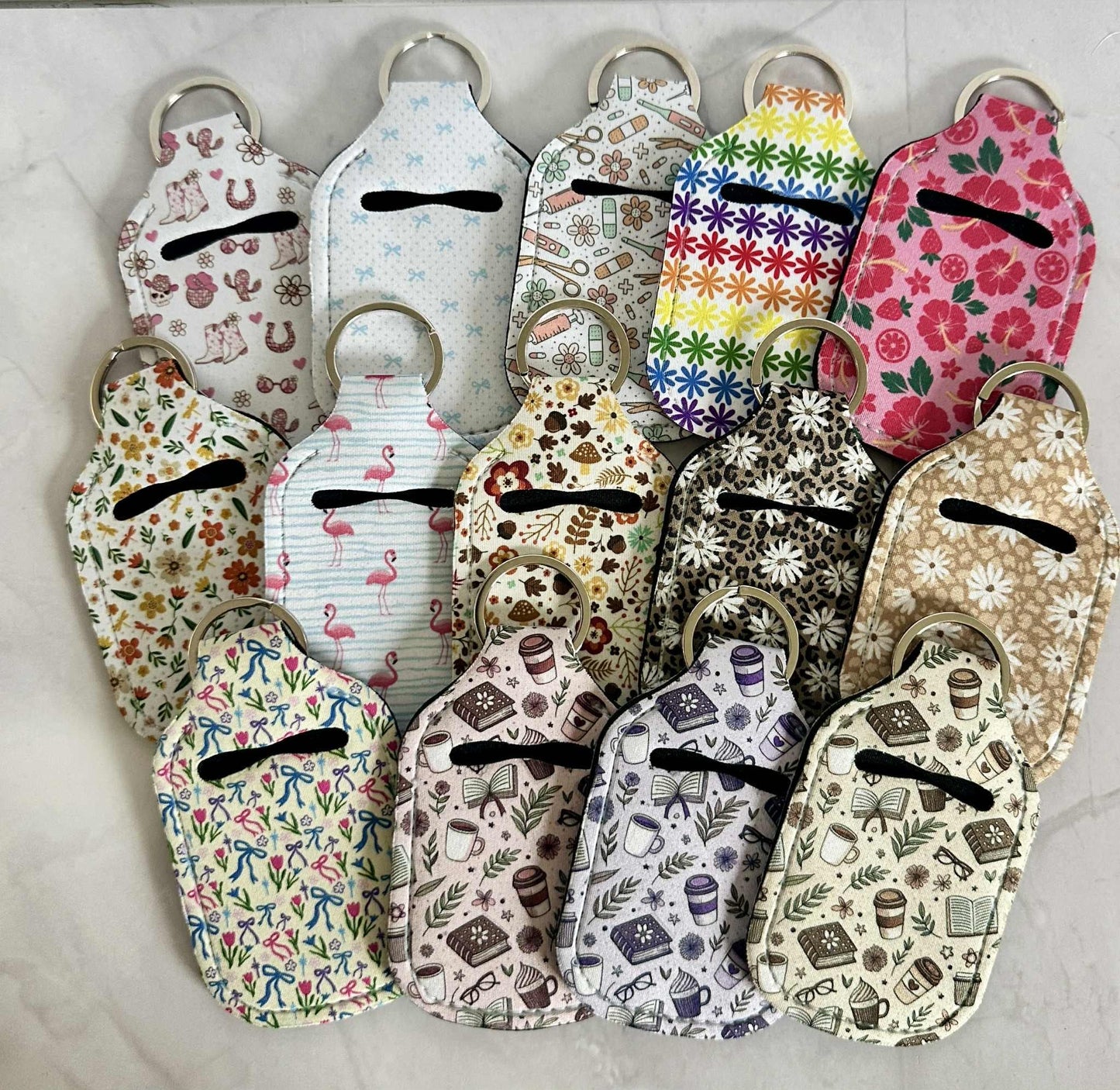 Hand Sanitizer Holder Keychain, AirPod Holder Keychain, Purse Accessory, Teacher Doorbell Holder