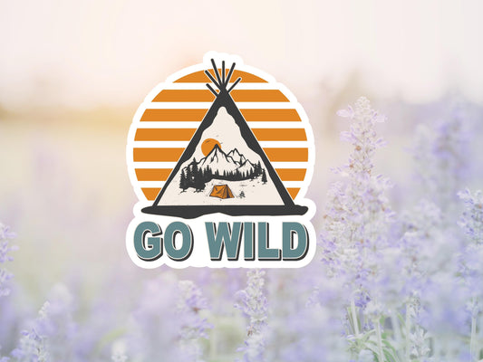 Go Wild Mountain Sticker