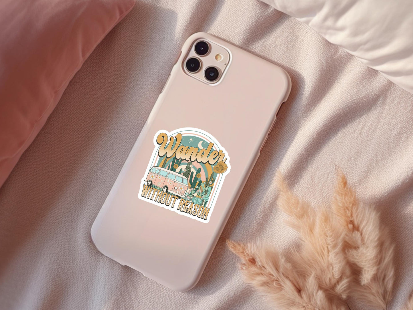 Retro Wander Without Reason Sticker