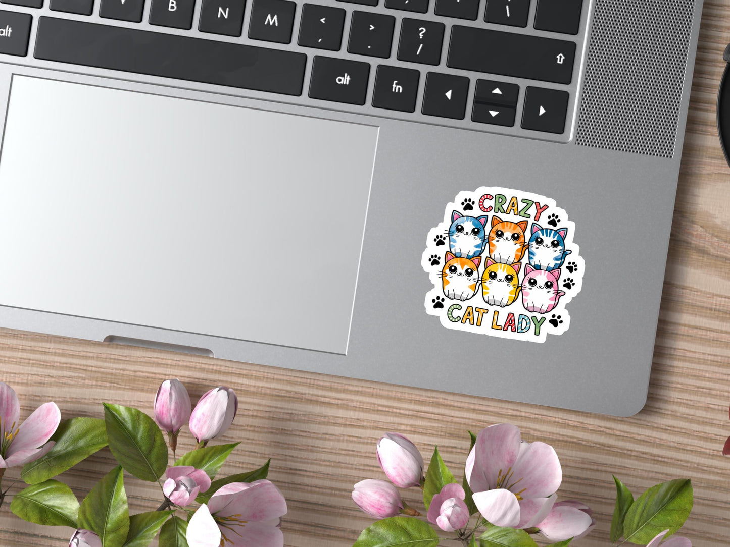 Colorful Crazy Cat Lady Sticker