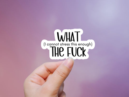 What (I cannot stress this enough) The F*ck Sticker