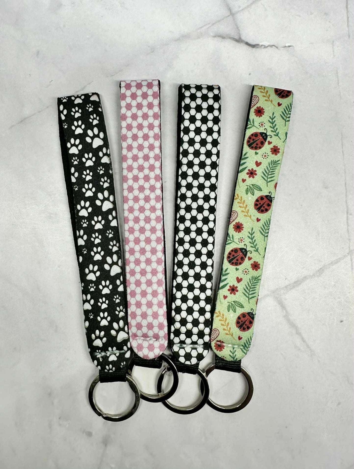 Colorful Wristlet Keychain, Key Fob Keychain