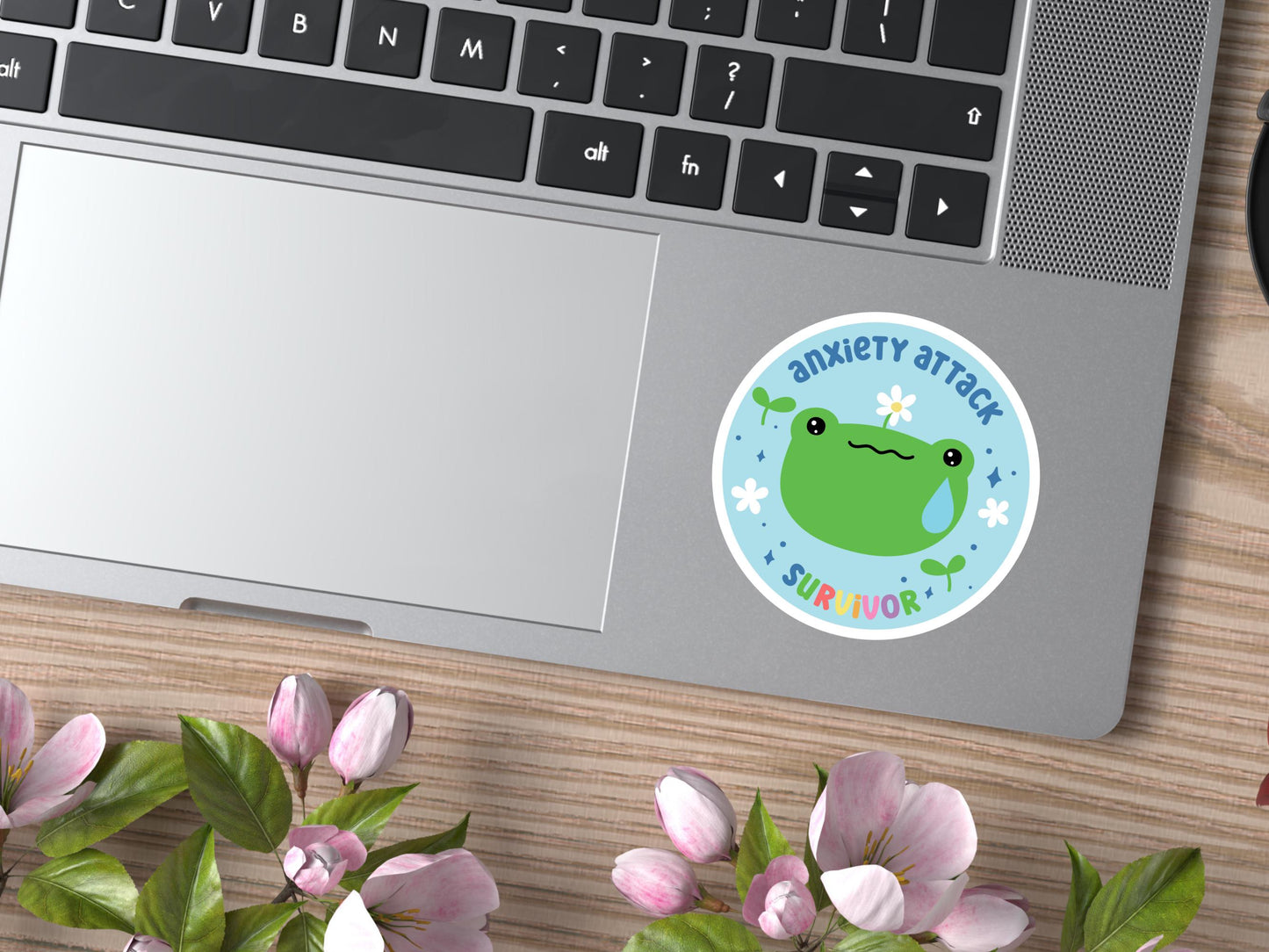 Anxiety Attack Survivor Frog Sticker